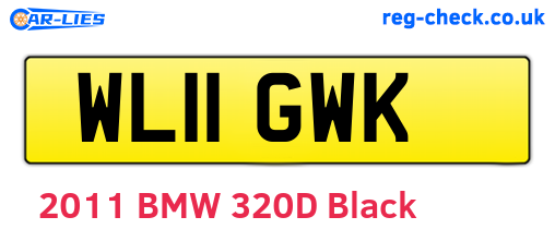 WL11GWK are the vehicle registration plates.