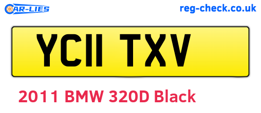YC11TXV are the vehicle registration plates.