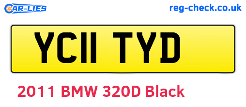 YC11TYD are the vehicle registration plates.