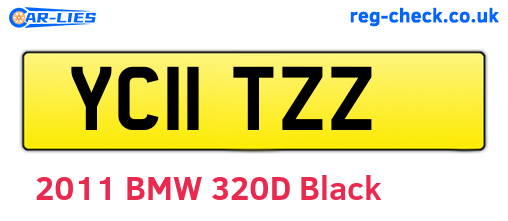 YC11TZZ are the vehicle registration plates.