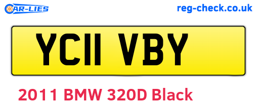 YC11VBY are the vehicle registration plates.