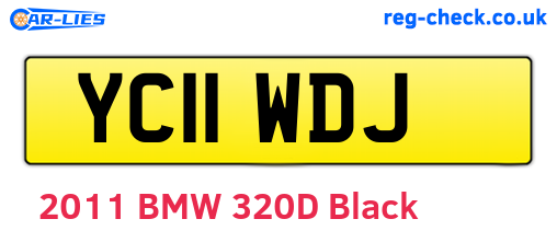 YC11WDJ are the vehicle registration plates.