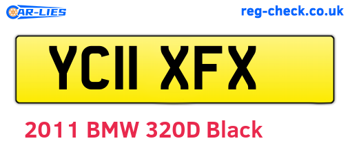 YC11XFX are the vehicle registration plates.