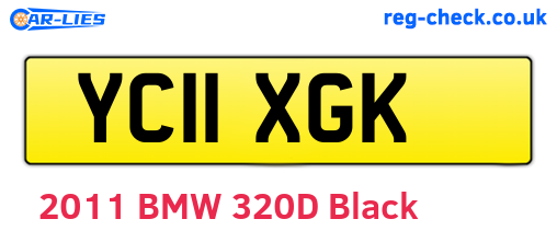 YC11XGK are the vehicle registration plates.