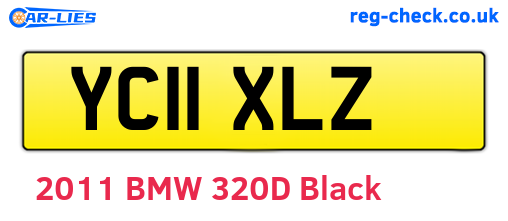 YC11XLZ are the vehicle registration plates.