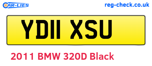 YD11XSU are the vehicle registration plates.