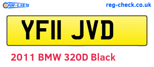 YF11JVD are the vehicle registration plates.