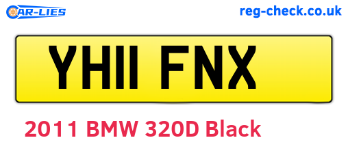 YH11FNX are the vehicle registration plates.
