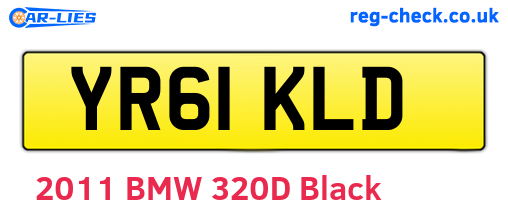 YR61KLD are the vehicle registration plates.