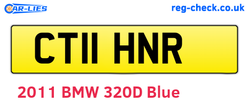 CT11HNR are the vehicle registration plates.