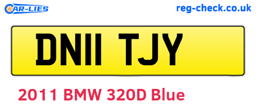 DN11TJY are the vehicle registration plates.