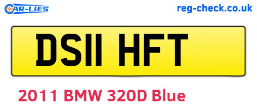 DS11HFT are the vehicle registration plates.
