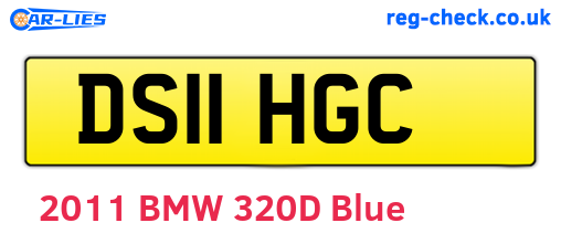 DS11HGC are the vehicle registration plates.