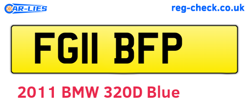 FG11BFP are the vehicle registration plates.