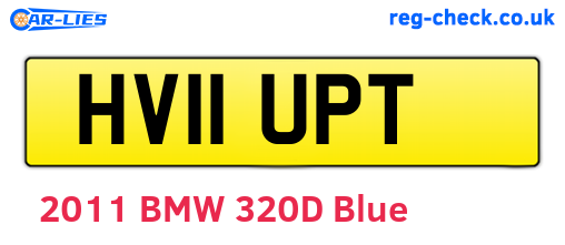 HV11UPT are the vehicle registration plates.