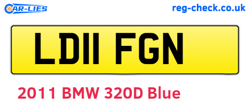 LD11FGN are the vehicle registration plates.
