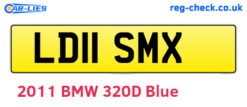 LD11SMX are the vehicle registration plates.