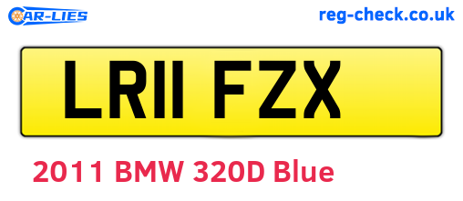 LR11FZX are the vehicle registration plates.
