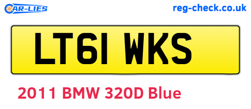 LT61WKS are the vehicle registration plates.