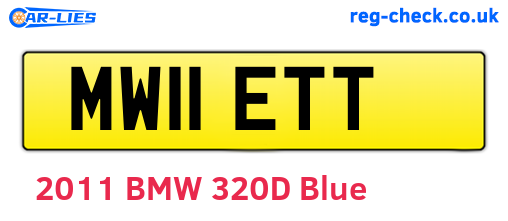 MW11ETT are the vehicle registration plates.