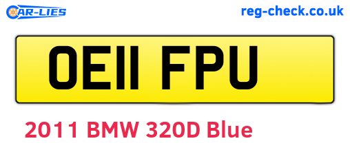 OE11FPU are the vehicle registration plates.