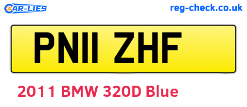 PN11ZHF are the vehicle registration plates.