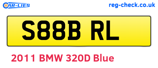 S88BRL are the vehicle registration plates.