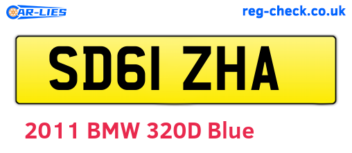 SD61ZHA are the vehicle registration plates.