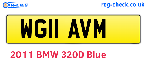 WG11AVM are the vehicle registration plates.