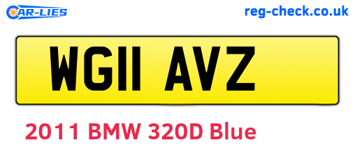 WG11AVZ are the vehicle registration plates.