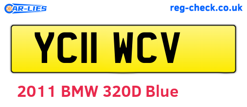 YC11WCV are the vehicle registration plates.