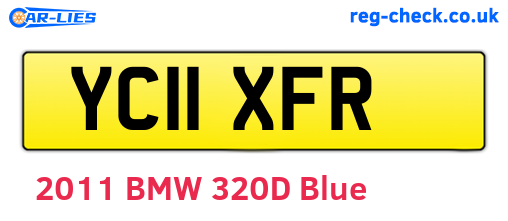YC11XFR are the vehicle registration plates.