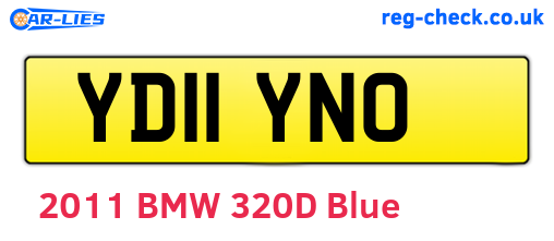 YD11YNO are the vehicle registration plates.