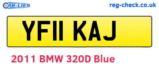 YF11KAJ are the vehicle registration plates.
