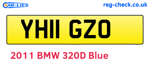 YH11GZO are the vehicle registration plates.