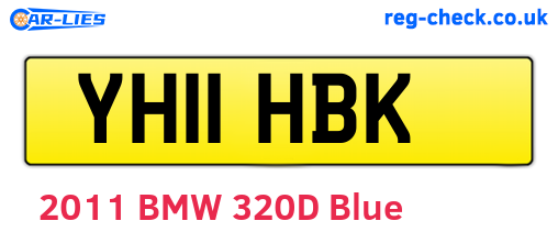 YH11HBK are the vehicle registration plates.