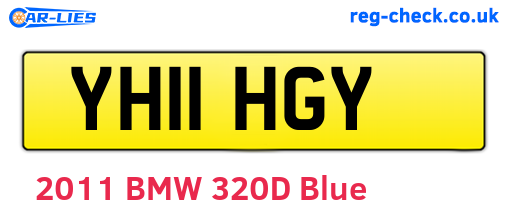 YH11HGY are the vehicle registration plates.