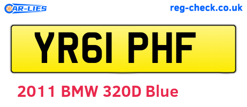 YR61PHF are the vehicle registration plates.