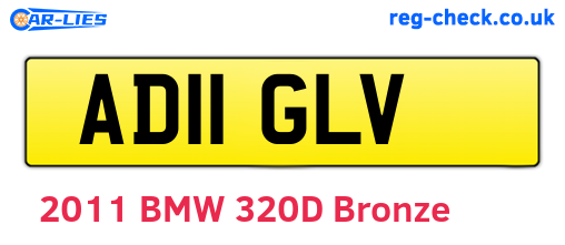 AD11GLV are the vehicle registration plates.