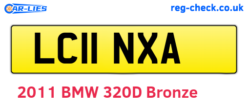 LC11NXA are the vehicle registration plates.