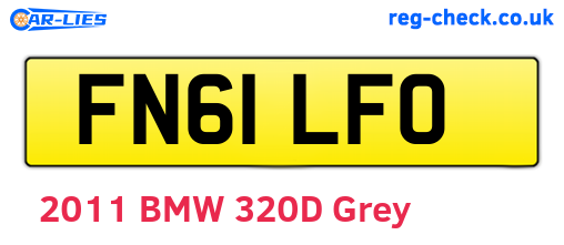 FN61LFO are the vehicle registration plates.