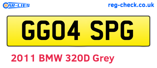 GG04SPG are the vehicle registration plates.