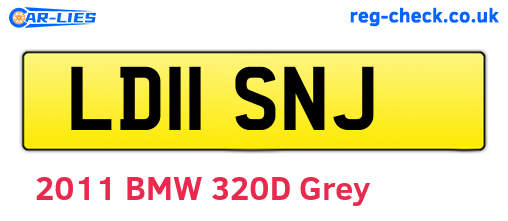LD11SNJ are the vehicle registration plates.