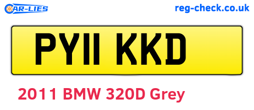 PY11KKD are the vehicle registration plates.