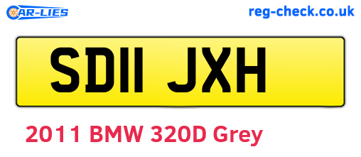 SD11JXH are the vehicle registration plates.