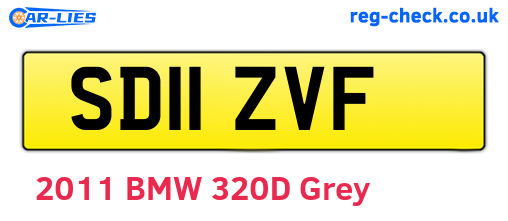 SD11ZVF are the vehicle registration plates.