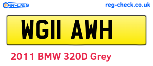 WG11AWH are the vehicle registration plates.