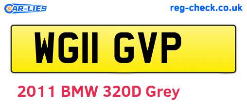 WG11GVP are the vehicle registration plates.