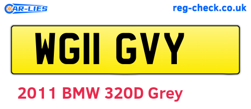 WG11GVY are the vehicle registration plates.