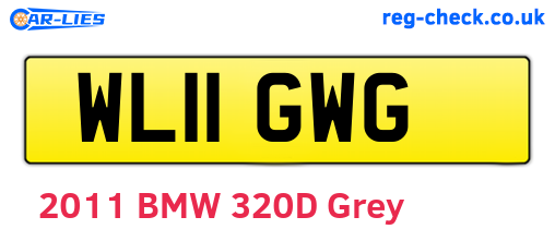 WL11GWG are the vehicle registration plates.